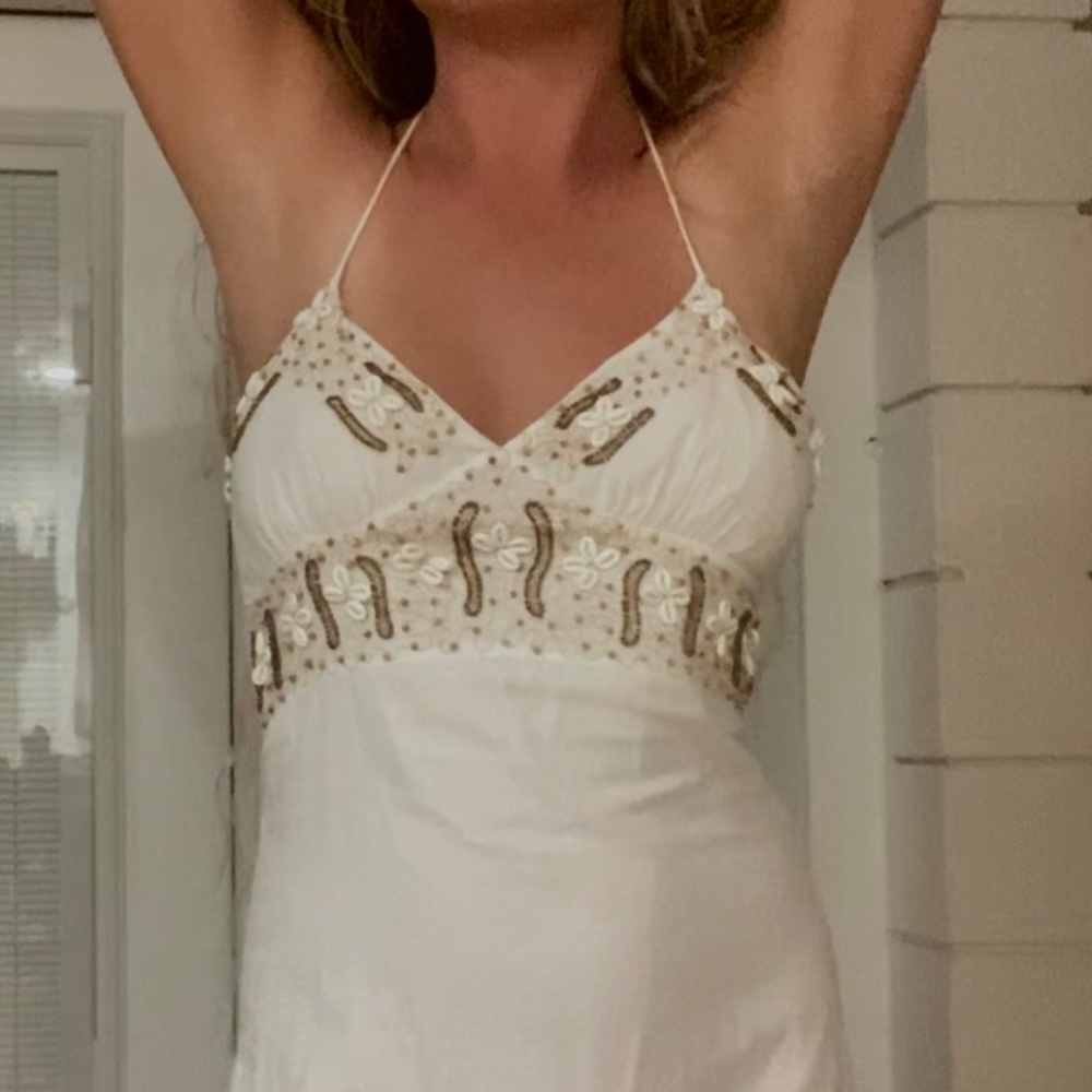 Beachy halter dress